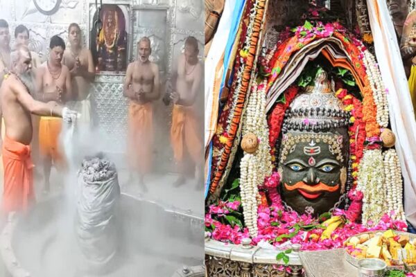 मध्य प्रदेश: माघ पूर्णिमा के अवसर पर उज्जैन के महाकालेश्वर मंदिर में हुई भस्म आरती
