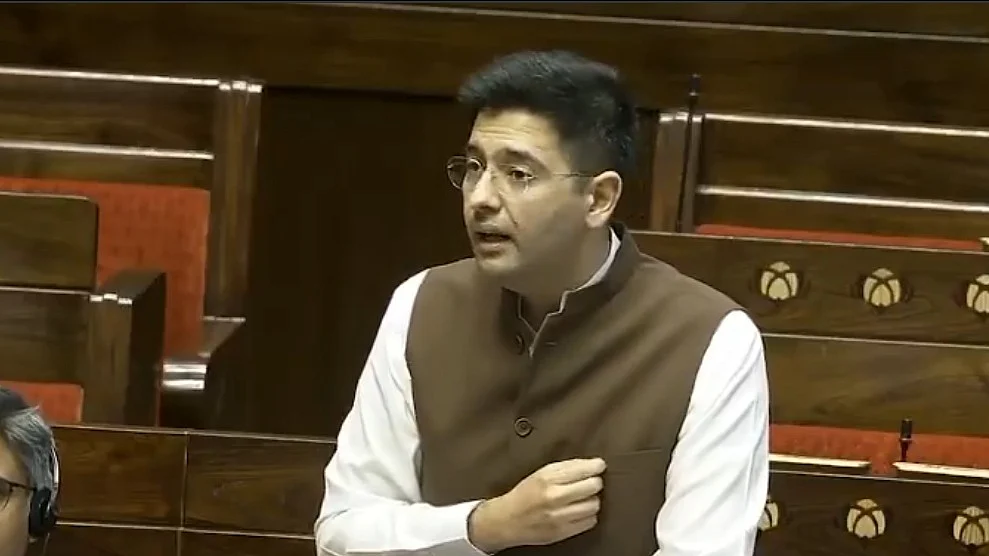 राघव चड्ढा का संसद मे बड़ा बयान :जन्म से पहले मौत के बाद आम आदमी टैक्स …
