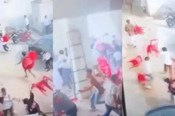 निकाह मे छुआरों के लिए आपस में भिड़े बाराती,जमकर चली कुर्सियां !