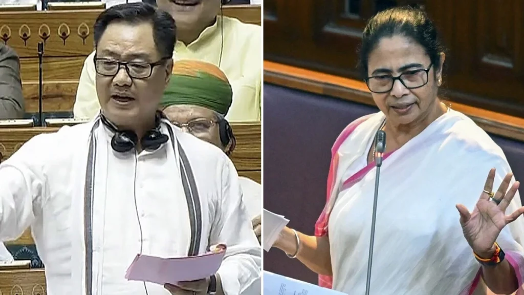 किरेन रिजिजू ने की CM ममता से बातचीत