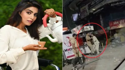 लखनऊ में मॉडल चाय वाली के साथ पुलिस की नोकझोंक