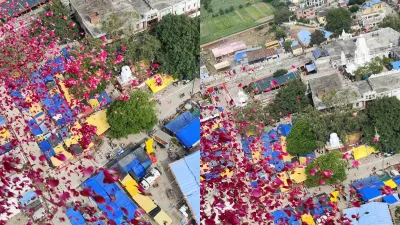 यूपी: सीएम योगी ने कांवड़ियों पर हेलिकॉप्टर से बरसाए फूल ! 