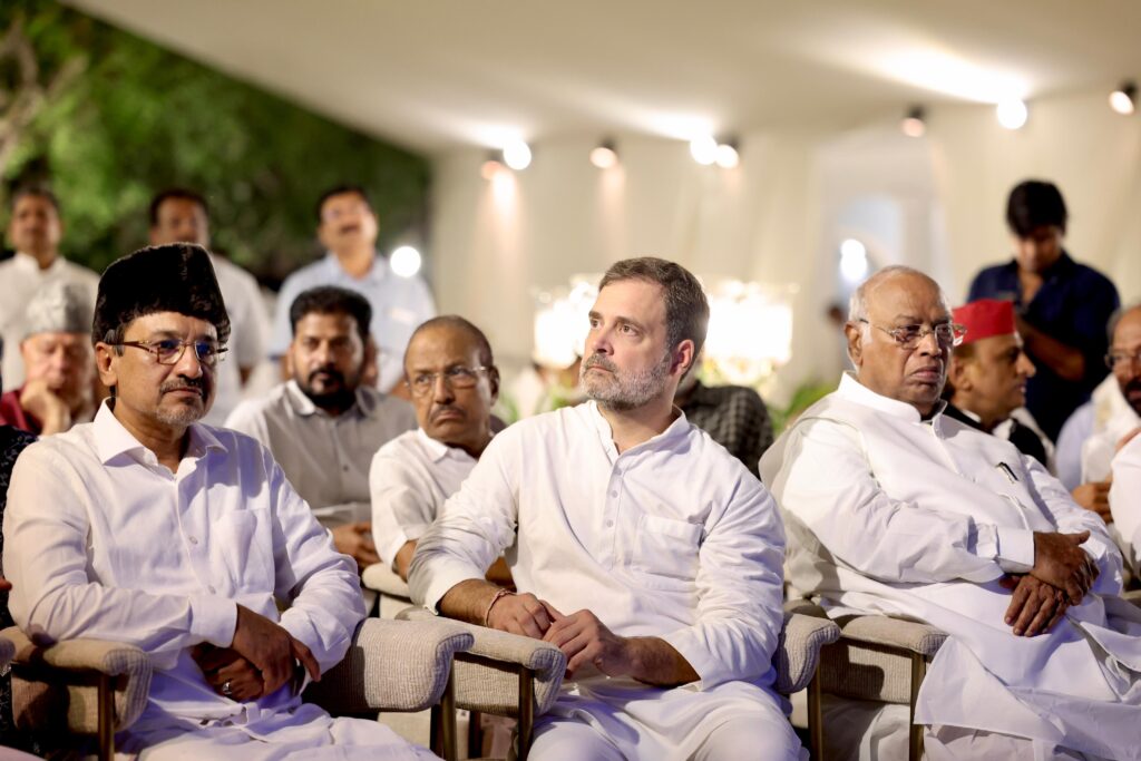  राहुल गांधी के आवास पर इंडिया ब्लॉक की बैठक