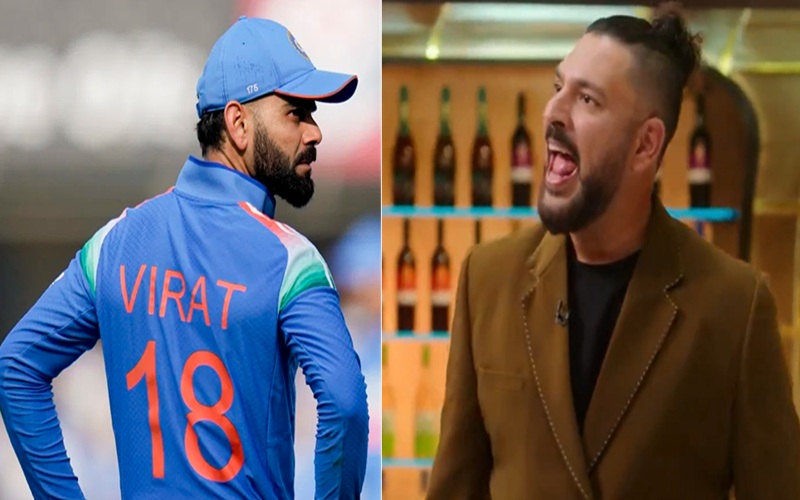 गेम के दौरान युवराज ने उतारी विराट की नकल