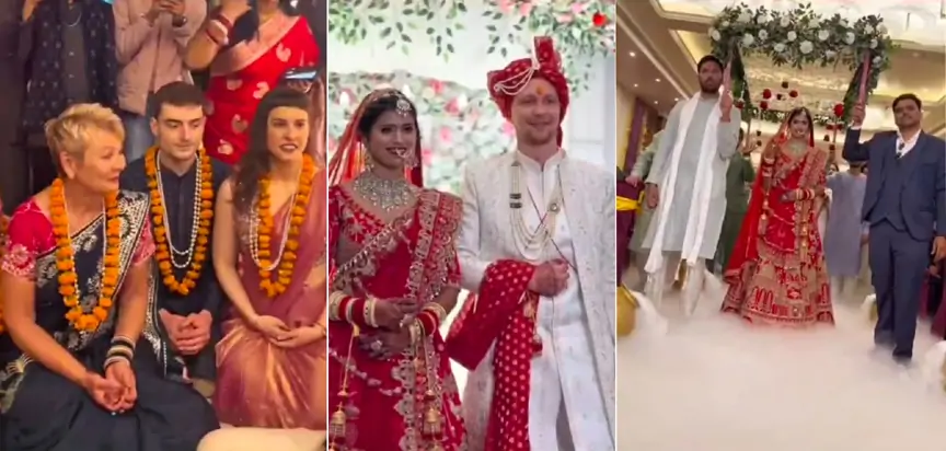 विदेश से बारात, देसी अंदाज़ में स्वागत