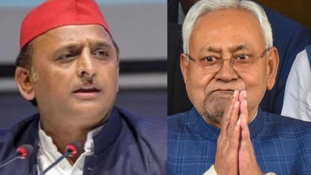 नीतीश के फैसले पर अखिलेश का तंज, NDA की राजनीति पर उठाए सवाल !